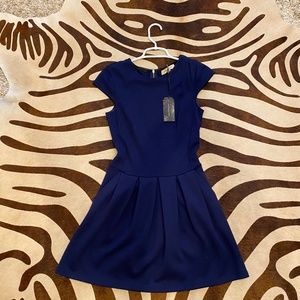 Black swan skater dress